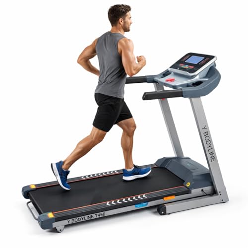 Image of Motorised Treadmill 150kg Weight capicity for Home Gym, Electric Running Machine with Digital Display, 6.5 hp Motor, 18km /h top Speed, Air Cushion Layer (1 Year Warranty) (T450)
