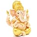 H&W 6''H Blessing A Colored Statue of Lord Ganesha Ganpati Elephant Hindu God, Elephant God Statue, Handmade Sculpture Buddha Figurine Decoration