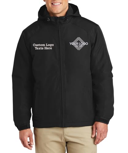 INK STITCH Men J327 Custom Embroidery Add Logo Texts Hooded Charger All Jackets