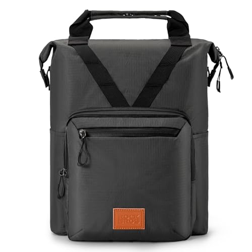 ROCKBROS Bike Handlebar Bag for Brompton Foldable Bicycle Backpack Urban Handlebar Pack and City Bikes Daily Outdoor Sports Pouch for Women Men Black