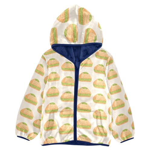 Pistachio Baklava Girls Fleece Jacket Girls Fall Jacket Girls Zip Up Hoodie Girls Sherpa Jacket 2-10T