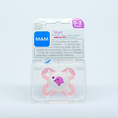 Chupeta MAM Start 0 a 2 Meses - Rosa