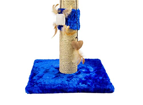 Arranhador Para Gatos Torre Sustentável Luppet Azul