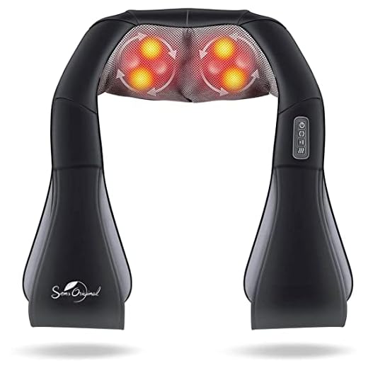 Sens Original – Aparato de masaje multiusos y ergonómico shiatsu para calentar cuello/nuca/hombros/cervicales/trapecio