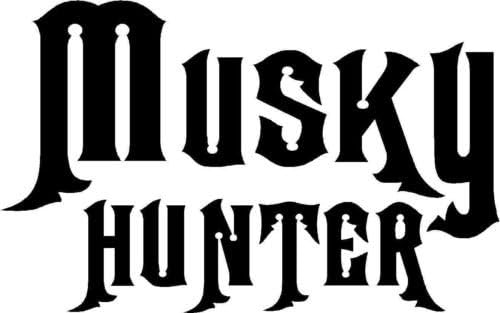 Ranger Products Musky Hunter Vinyl Decal Car Window Wall Laptop Sticker, Die Cut