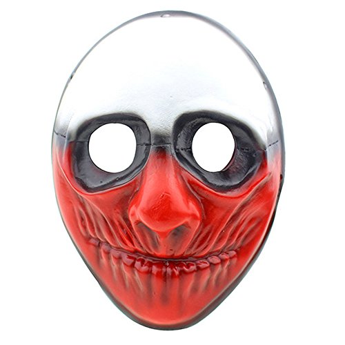 CCOWAY Halloween Máscara, Payday 2 Tema Terror Cosplay Party Máscara (Wolf)