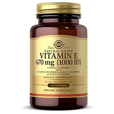 Solgar Vitamin E 1000 IU Mixed Softgels, 180 Count Cover