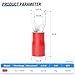 300 Pcs Red 22-16 AWG Insulated Fork Spade U-Type Wire Connector Electrical Crimp Terminal