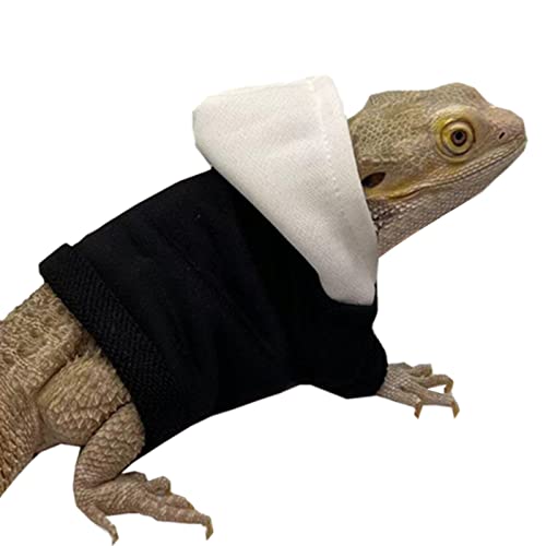 Lizard Hoodie Asukohu Lizards Clothes for Bearded Dragon Geckos Reptiles Apparel Hand-Made Hoodies Skin Sweater Coat for Party
