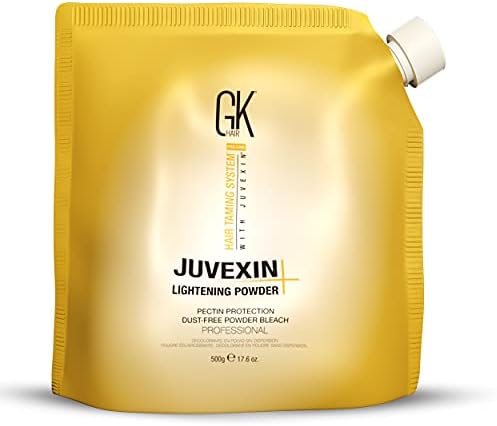 GK HAIR - Blue Lightening Powder - 17.6 Oz - Up to 9 Levels Lift for Clean Blonde Results - Helps Minimise Brass Appearance - Smooth Control Formula with Pectin Infusion