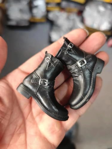 ximitoy Q4-23 Soldier 1/6 Scale Black Shoes Boots for 12'' Male Figure3