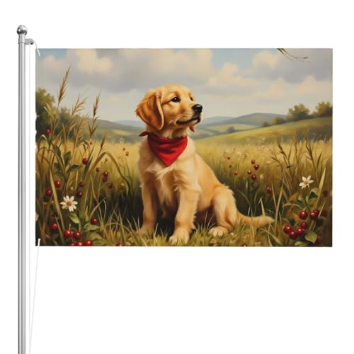 Drapeau de jardin teckel double face en polyester durable de qualité supérieure - 2