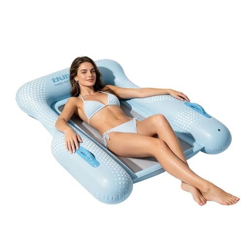 Fauteuil flottant de piscine pliable en maille pour adultes et jeunes