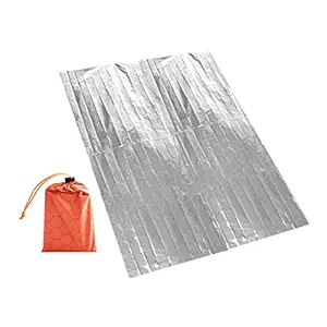 LICHTS Waterproof Emergency Blankets Keep Warm First Aid Gear Blanket with Pouch
