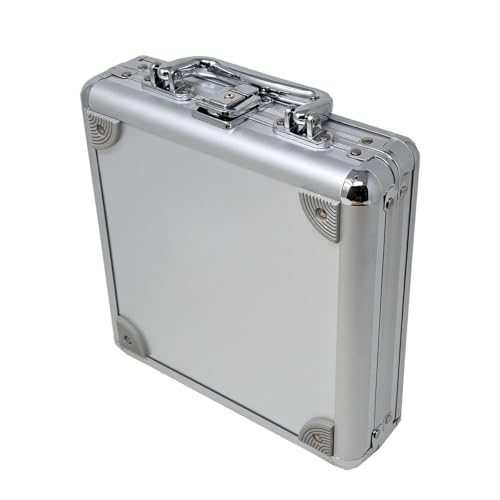 DA VINCI Aluminum Poker Chip Case - Choose from 5 Sizes (100-Chip Capacity, Flat) - Thumbnail 3