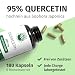 Green Naturals® Quercetin Kapseln – Hochdosiert: 500 mg mit natürlichem Japanischen Schnurrbaum (Sophora Japonica) – 100% Vegan & ohne Zusätze – 180 Kapseln (6 Monate)