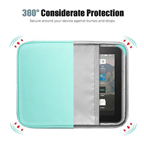 Image of TiMOVO 8-9 Inch Tablet Sleeve Case for All-New iPad Mini 7 (A17 Pro, 2024), iPad Mini 6 (8.3-Inch, 2021), iPad Mini 5 /4 /3 /2 /1, Portable Protective Pouch Bag for iPad Mini, Mint Green