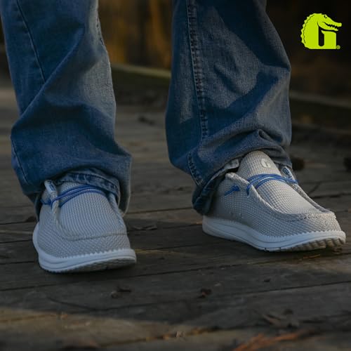 Image of Mens Casual Shoes - Men's Loafers & Slip-Ons Camp Shoes with No-Tie Laces -Arch Support Boat Shoes for Everyday Wear