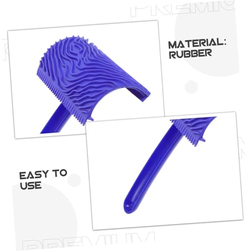 SHINEOFI 2 Szt. Wood Grain Roller Painting Tool Rubber Graining Maker for Indoor Outdoor Wall Decoration Easy DIY Faux Wood Texture Design for Home Renovation