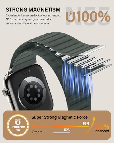 Patented Magnetic Sport Band Compatible with Apple Watch Bands for Men Women 40mm 38mm 41mm 44mm 46mm 45mm 42mm 49mm, Nylon Sport Loop Strap for iWatch Ultra 3 2 1 SE Series 11 10 9 8 7 6 5 4 3 2 1 — view 2