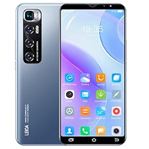 ? Telephone Portable débloqué, 4Go /128 Go ROM,1Go RAM, Android OS, 5.0 Pouces 3G Smartphone Pas Cher, Double SIM & caméra, 2800mAh ,WiFi/GPS/Bluetooth (M10-Blue)