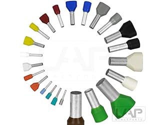 Zoller+Fröhlich Aderendhülsen/TWIN (Duo) isoliert 0, 4 mm² bis 25mm² (0, 4 mm² Grau 100 Stück)