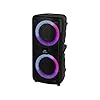 Trevi Xfest XF 440 KB draagbare versterker Moving Discolight, MP3, USB, SD, Bluetooth, TWS-functie, geïntegreerde batterij, karaoke-partyspeaker met dynamische microfoon met kabel