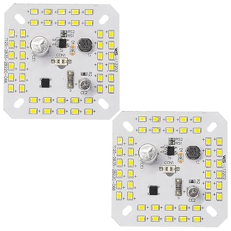 StrawHat 50 Watt Super Bright ALPHA DOB MCPCB Driver on Board LED Lights Raw Material Electronic Kit for Bulb | 44 SMD LED On Board | Cool White (2)-image-40