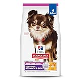Hill's Science Diet Sensitive Stomach & Skin, Adult 1-6, Small & Mini Breeds Stomach & Skin Sensitivity Support, Dry Dog Food, Chicken Recipe, 4 lb Bag