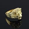 Animal Kingdom 14k Gold Lion Head Men's Ring