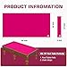 iEsstros 7ft Pool Table Felt for Billiard Table Cloth with 6 Pcs Cloth Strips and Staple Remover Pool Table Felt Replacement Kit Parts-Hot Pink