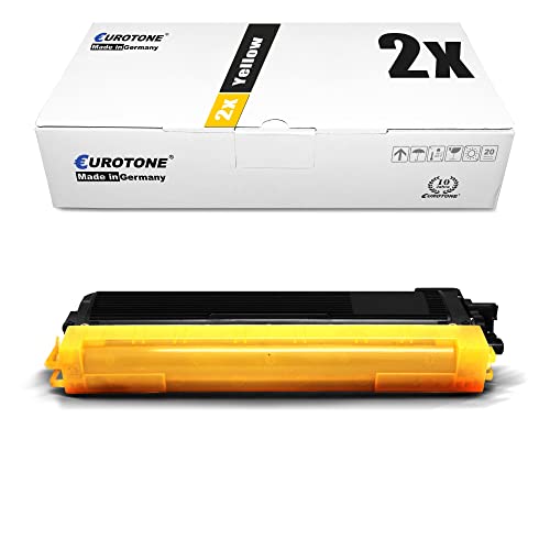 2 toners AFD jaunes pour Brother TN-230 DCP 9010 MFC 9120