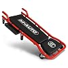 M-AUTO Heavy-Duty Automotive Creeper with 3-leves Adjustable Headrest, 42.5 Padded Metal Frame Creeper with Tools Tray for Garage Shop, 6 Noiseless Casters 300LBS Capacity, Red