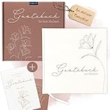 Amari ® - Hochzeit Gästebuch, mit Fragen zum Ausfüllen, Hochzeitsgästebuch für den schönsten Tag - Hochzeitsbuch für Gäste, Wedding Guest Book - romantische Extras, Hochzeits Gaestebuch