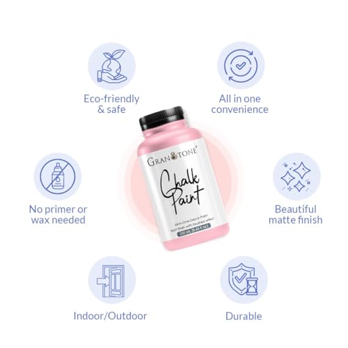 Image of GRANOTONE Chalk Paint Rose Quartz 500 ml Matte Finish