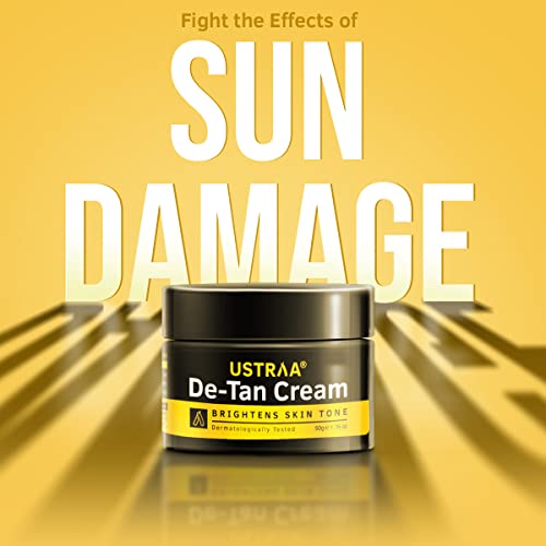Ustraa De-Tan Cream for Men - 50g (Set of 2) Dermatologically Tested - For Tan removal & Even Skin tone, With Japanese Yuzu & Liquoric, Prevents... - Image 2