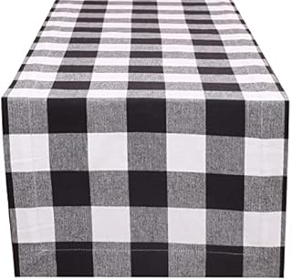 Buffalo Check Table Runner 16x72 Black/White