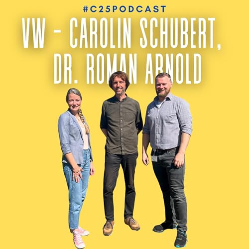 Interview mit Carolin Schubert und Dr. Roman Arnold von Volkswagen Podcast Por arte de portada
