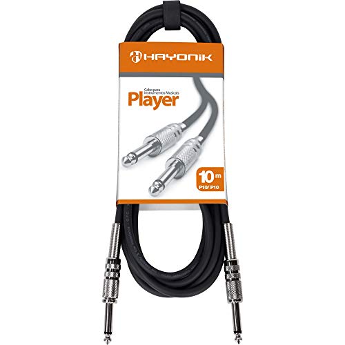 Cabo para Instrumentos P10X P10 10M, Hayonik, Preto