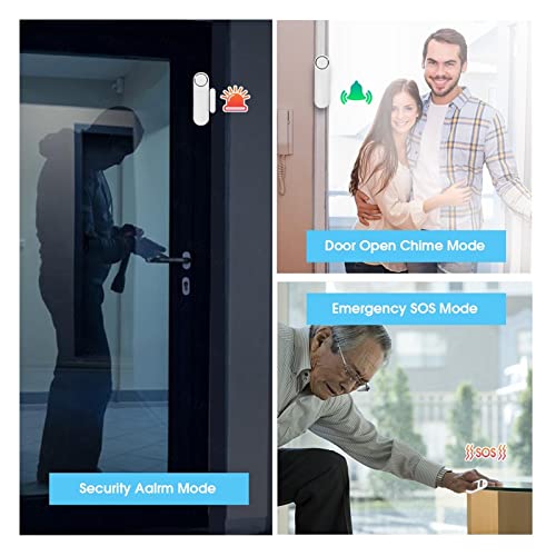 Alarma inalámbrica antirrobo con sensor de puerta y ventanas 120dB 5