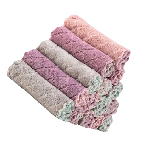 LRXIYODE 15Piezas Toallas de Cocina Doble Cara Absorbentes Limpieza de Utensilios de Cocina Paños de Microfibra y Cuidado de Vajillas