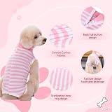 TQFlow Hundbody Nach Op, Body Hund Kastration Wundschutzanzüge Hündin Rüde, Wundschutz Professioneller Pet Recovery Suit, Operationsbody Hund Body Atmungsaktiv Hunde Einteiler (Rosa,XS)