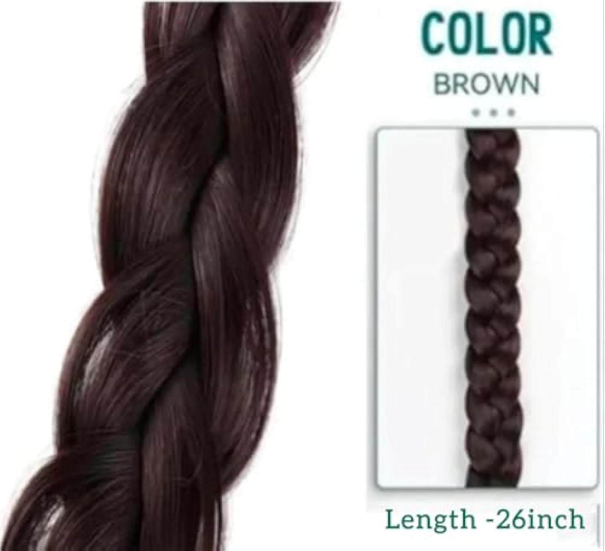Brown Hair Braid, Synthetic Premium Product