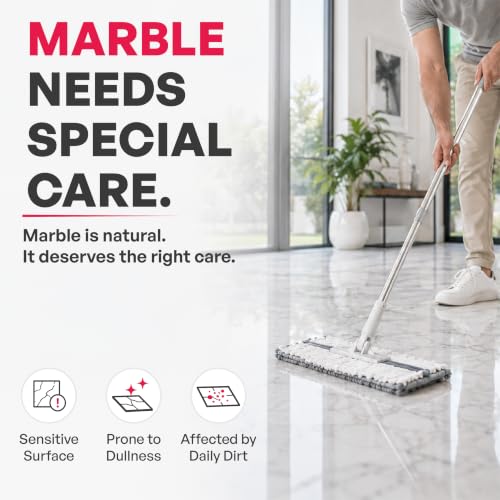Image of Daily Marble Cleaner 1L | Marble-Safe Daily Floor Cleaner for Polished & Matte Marble | Removes Everyday Dirt, Dust & Light Stains | Restores Natural Shine | Gentle pH Balanced Formula
