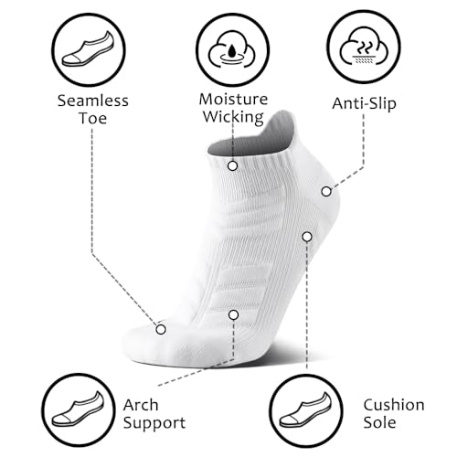 Mens ankle socks size 13-15,Running socks with arch support,black athletic cotton sock,hurdle golf sock,5 pack3