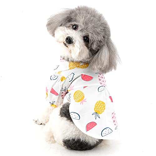 Robe de plage pour chien et tenue de vacances en coton doux pour petit chiot
