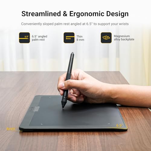 Xencelabs Pen Tablet Medium Bundle Professional 12" Drawing Tablet Wireless Graphic Tablet with Quick Keys Ultrathin Drawing Pad with 2 Battery-Free Pens 8192 Levels Pressure for Win-ARM/Win/Mac/Linux - Image 5