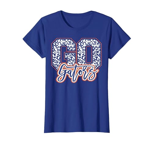 Gators High School Spirit Fan Team, Gator Back to School T-Shirt, Women, Royal Blue, X-Large