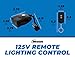 WESTEK Outdoor Remote Control Outlet Switch Kit with Wireless Receiver (RFK326LC) , Black