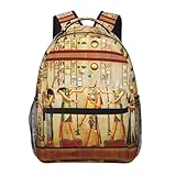Femmes de l'Égypte ancienne, le sac à dos tendance est fabriqué en tissu Oxford 600D imperméable de haute qualité, durable, doux et léger, résistant à l'usure, facile à transporter